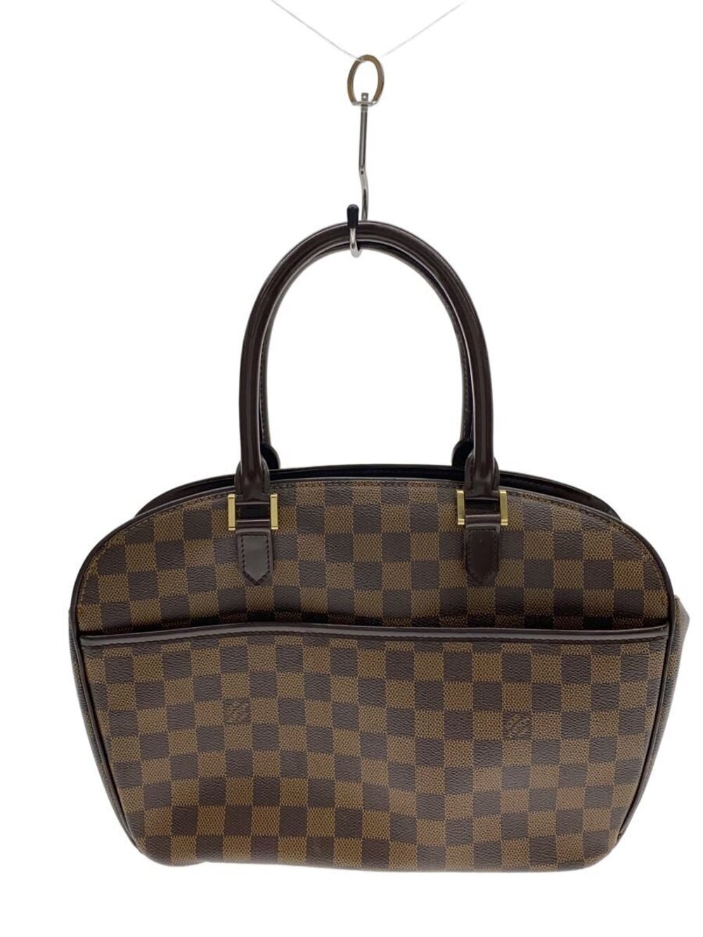 LOUIS VUITTON Salia Horizontal Damier Ebene Brown All over